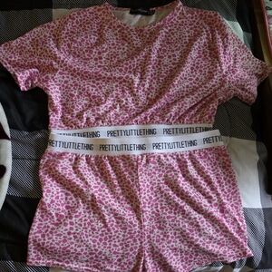 PrettyLittleThing Pink  Pajamas